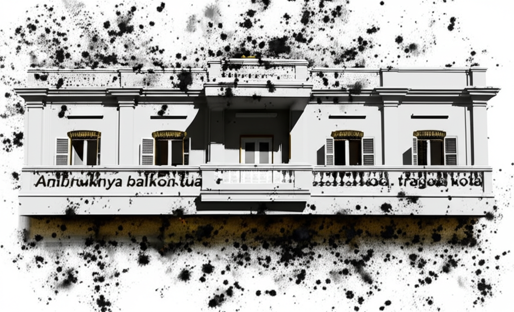 Tragis! Warga Lihat Pria Jatuh dari Balkon dan Tertimpa Reruntuhan di Surabaya